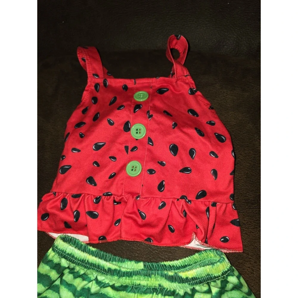 Boutique watermelon top‎ and shorts outfit size 4t